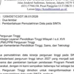 Pemutakhiran Data SINTA Bagi Dosen